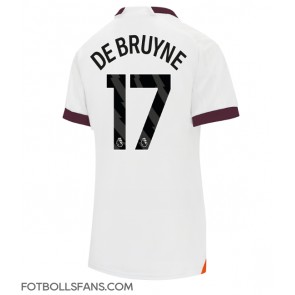 Manchester City Kevin De Bruyne #17 Replika Bortatröja Damer 2023-24 Kortärmad